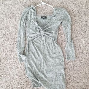 Lulu's gray sweater dress